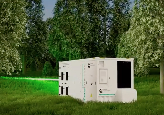Cummins’ BESS solutions are available in two architectural designs: a 10-ft container and a 20-ft cube container. 